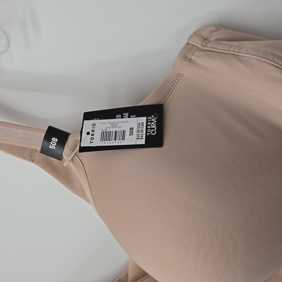 Torrid Curve Beige 360 Basic Smothing Lightly Lined Full Coverage Balconette 50B - Picture 6 of 12